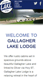 Mobile Screenshot of gallagherlakelodge.com